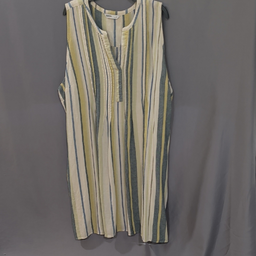 Sonoma Striped Dress 3X NWT